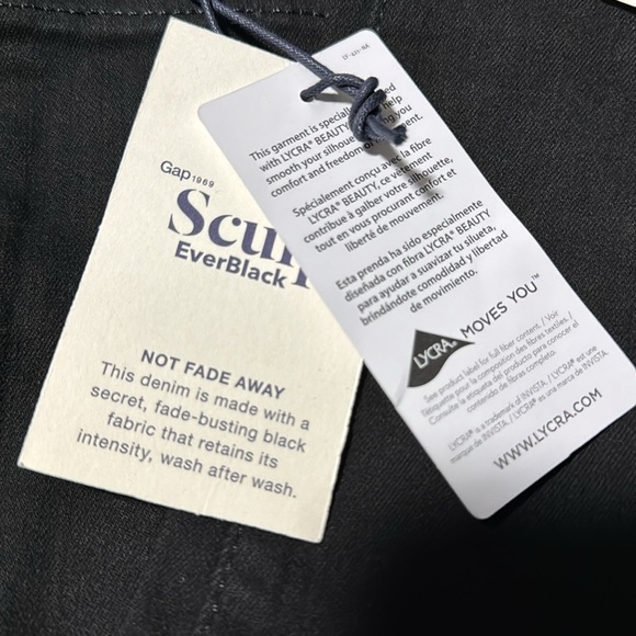 NWT! Gap 1969 EverBlack True Skinny Sculpt Jeans with Lycra Tech Multiple Size🩵 - Picture 6 of 6